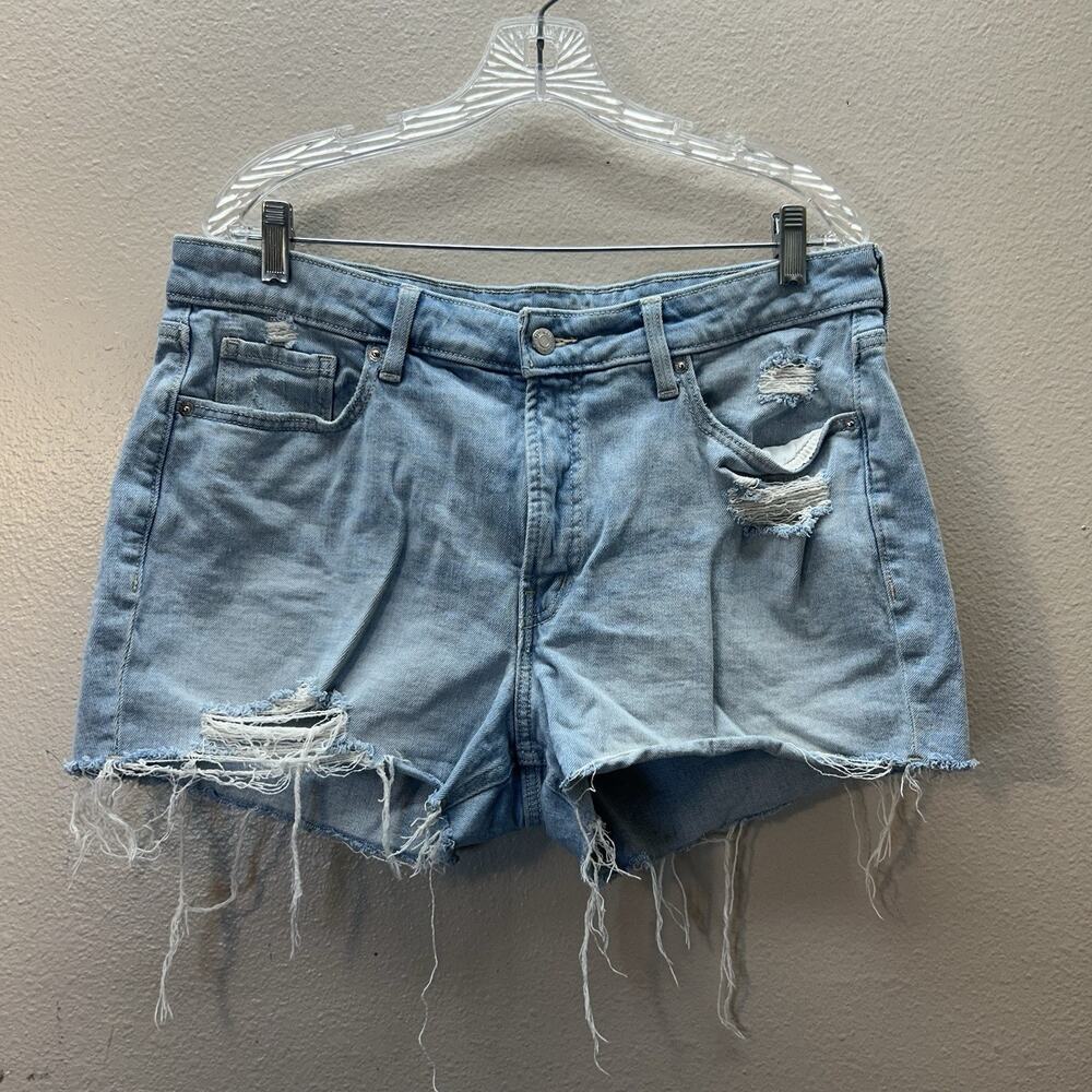 Old Navy Women's Size 14 High Rise O.G. Straight Secret Smooth‎ Pockets Shorts